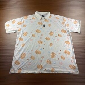 Greater Half Polo Mens XXL Grenade Golf Shirt Performance Stretch Short Sleeve